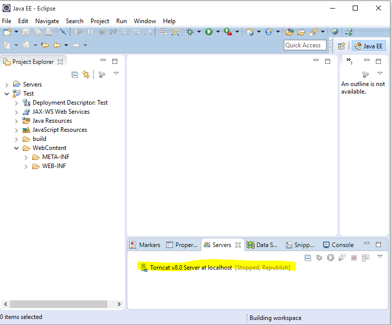 How to run html file in eclipse using tomcat