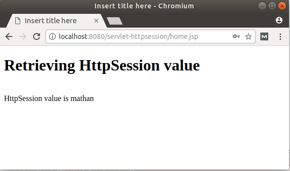 Servlet HttpSession example using eclipse